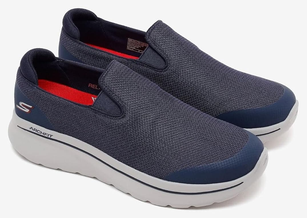 کفش پیادهروی مردانه Skechers Go Walk Arch Fit N-Joy-Talen مدل 217074Tk سرمهای کفش پیادهروی مردانه Skechers Go Walk Arch Fit N-Joy-Talen مدل 217074Tk سرمهای
