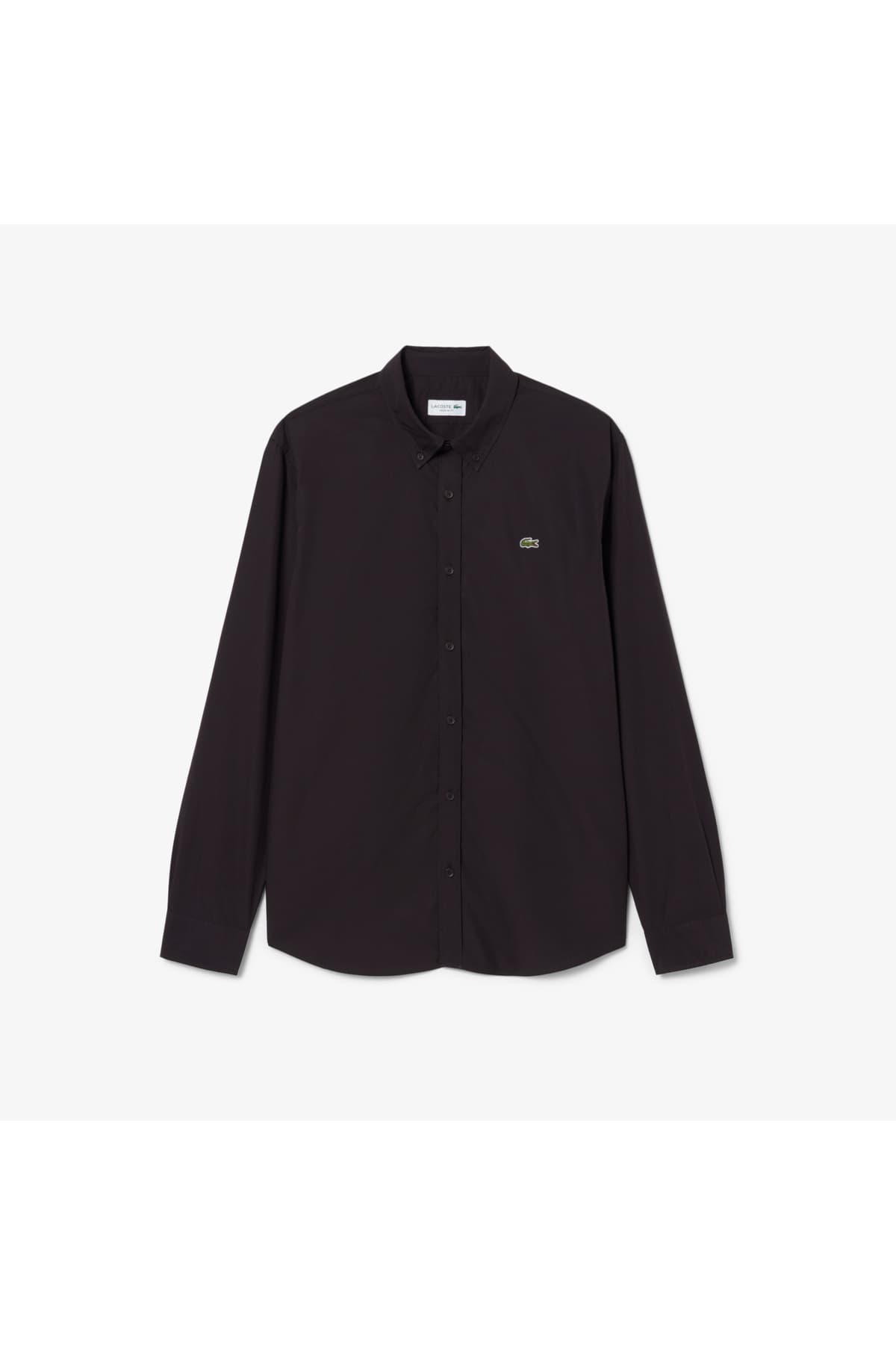 پیراهن مردانه Lacoste یقه دکمهدار قهوهای فیت معمولی پیراهن مردانه Lacoste یقه دکمهدار قهوهای فیت معمولی