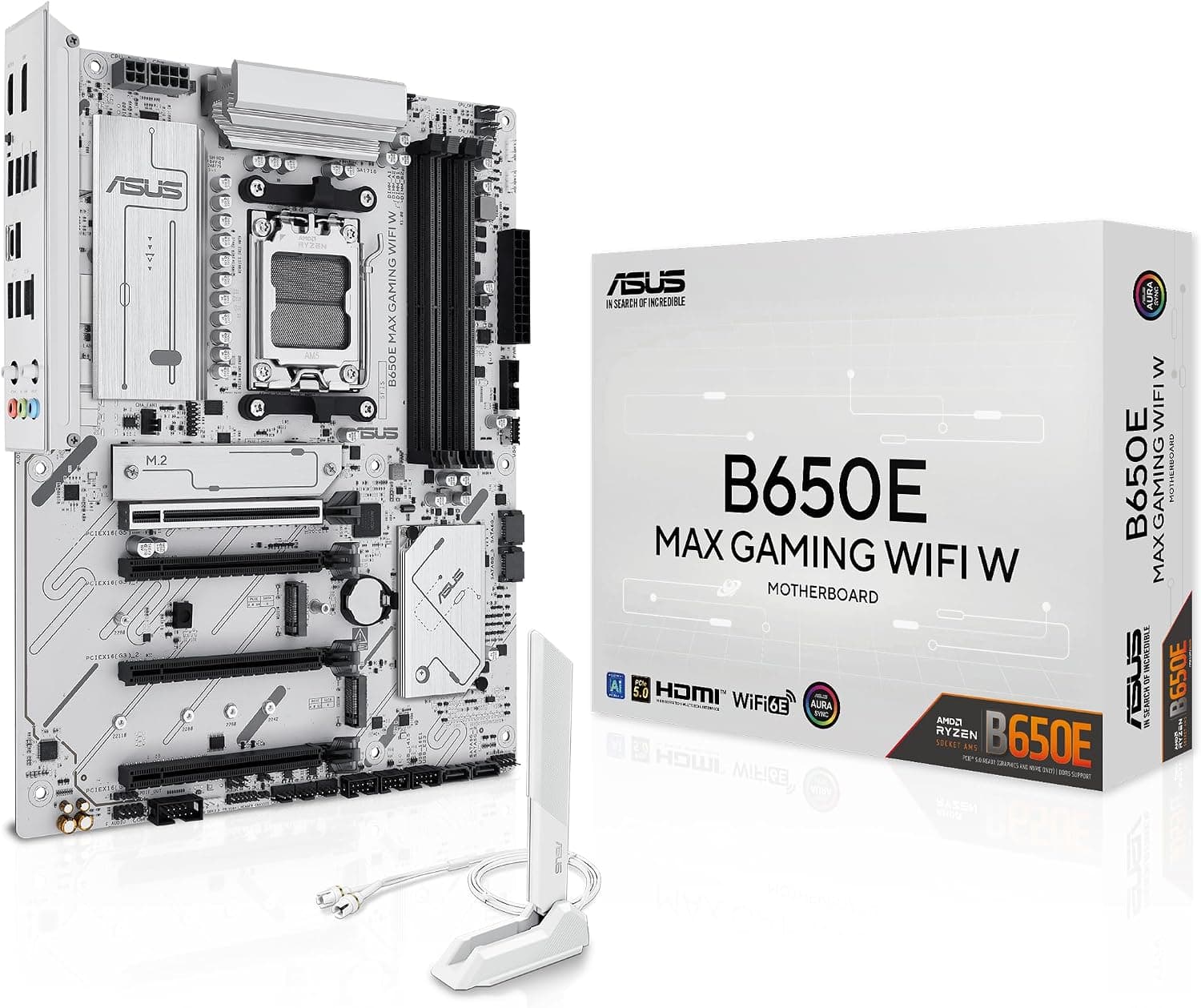 مادربرد ASUS B650E Max Gaming Wi-Fi ATX سوکت AM5 سفید مادربرد ASUS B650E Max Gaming Wi-Fi ATX سوکت AM5 سفید