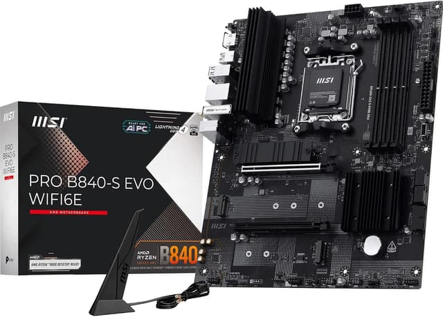 مادربرد MSI با سوکت AM5 و حافظه DDR5 مدل PRO B840-S EVO WIFI6E ATX مادربرد MSI با سوکت AM5 و حافظه DDR5 مدل PRO B840-S EVO WIFI6E ATX