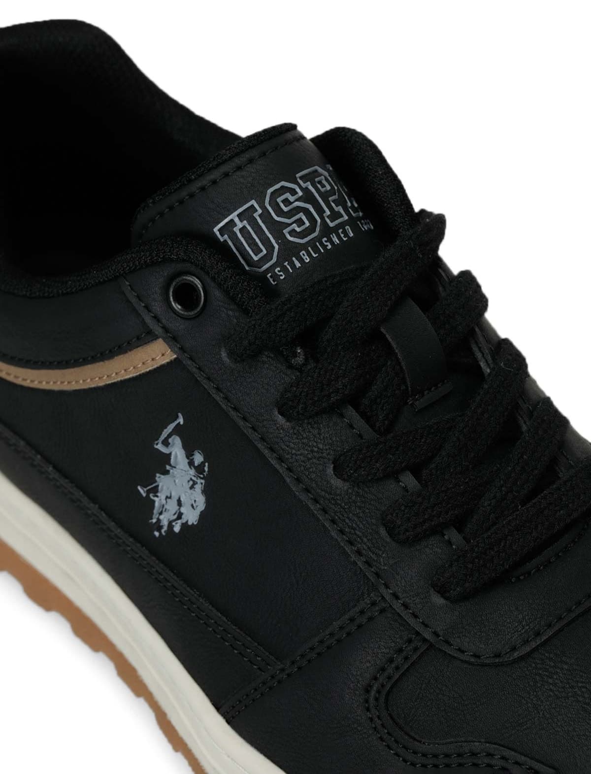 کفش اسنیکر مردانه U.S. Polo Assn. سیاه مدل BELO 6PR کفش اسنیکر مردانه U.S. Polo Assn. سیاه مدل BELO 6PR