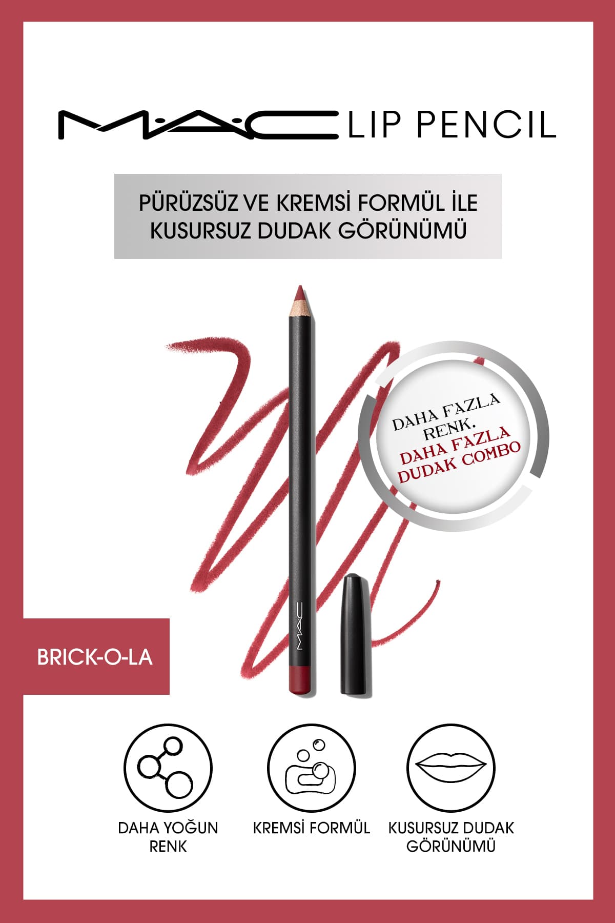 مداد لب Mac کرمی و ماندگار آلویی 1.45g مداد لب Mac کرمی و ماندگار آلویی 1.45g