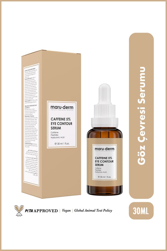 سرم دور چشم Maru.Derm حاوی %5 کافئین، پپتید و اسید هیالورونیک 30 ML سرم دور چشم Maru.Derm حاوی %5 کافئین، پپتید و اسید هیالورونیک 30 ML