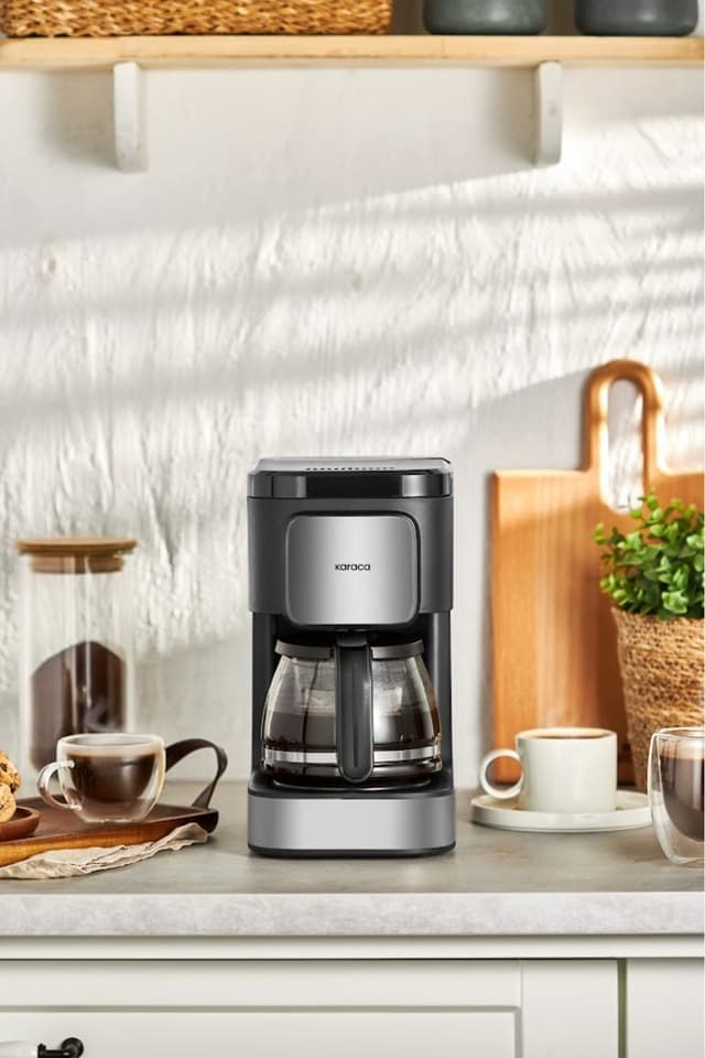 دستگاه قهوهساز و چایساز فیلتری Karaca Just Coffee Aroma 2 in 1 استیل دستگاه قهوهساز و چایساز فیلتری Karaca Just Coffee Aroma 2 in 1 استیل