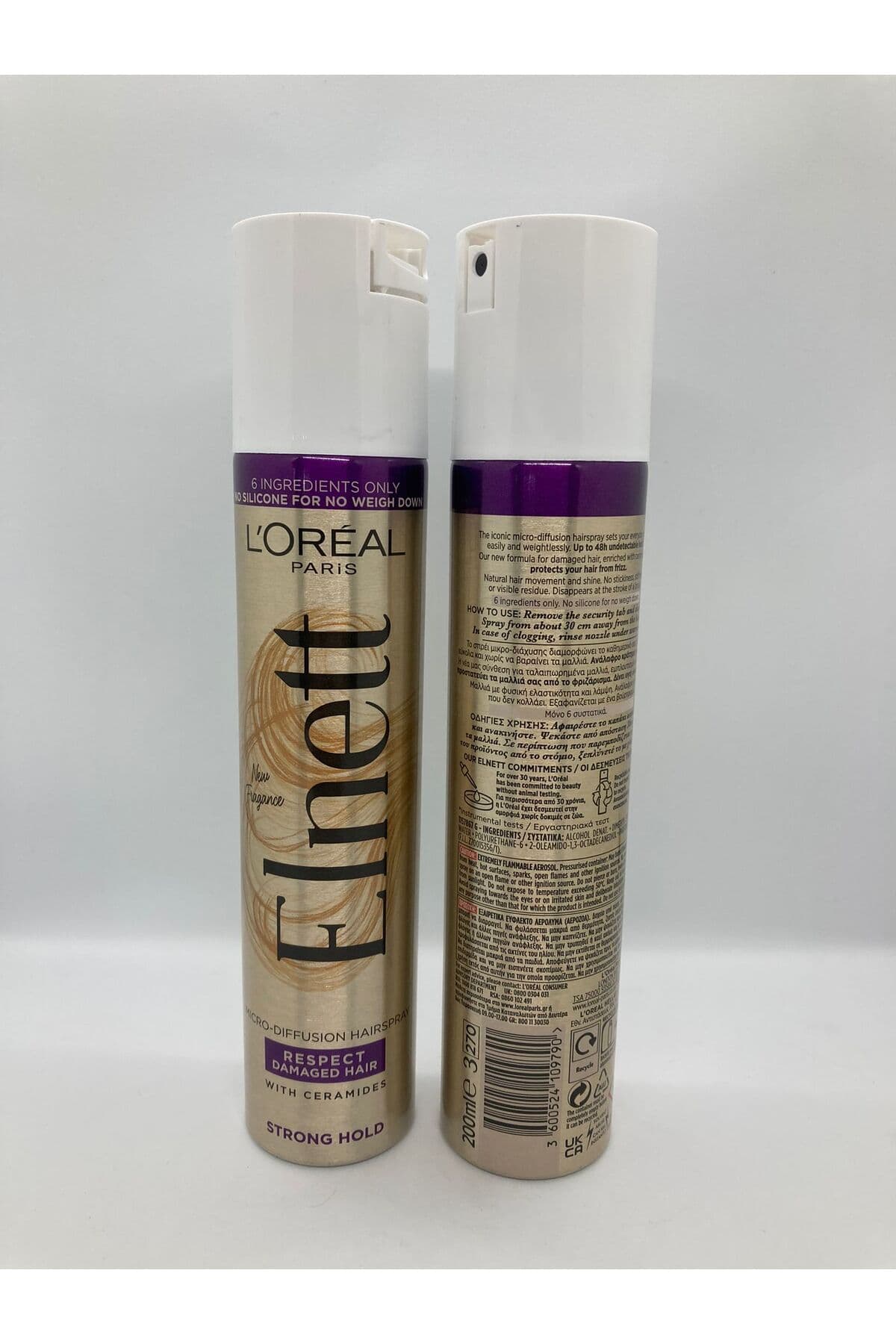 اسپری مو L'Oreal Paris Elnett میکرو دیفیوژن نگهدارنده قوی موهای آسیبدیده 200ml اسپری مو L'Oreal Paris Elnett میکرو دیفیوژن نگهدارنده قوی موهای آسیبدیده 200ml