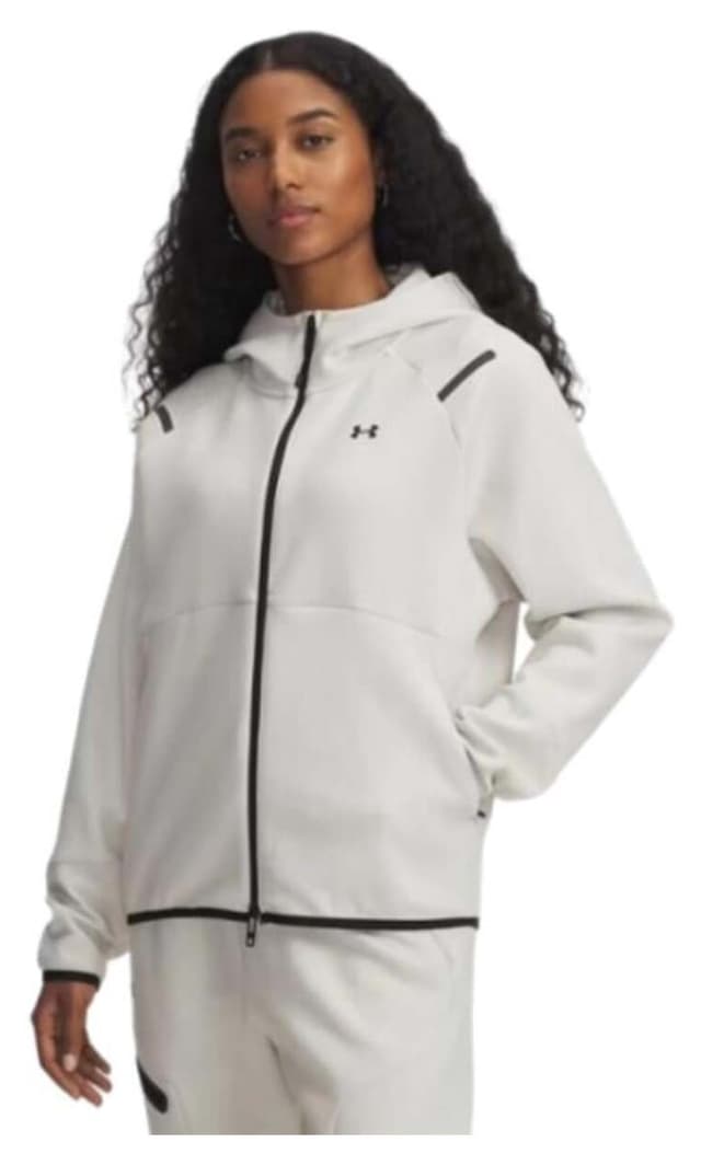 سویشرت زنانه Under Armour UA Unstoppable Fleece زیپکامل مدل 1379842-110 سویشرت زنانه Under Armour UA Unstoppable Fleece زیپکامل مدل 1379842-110