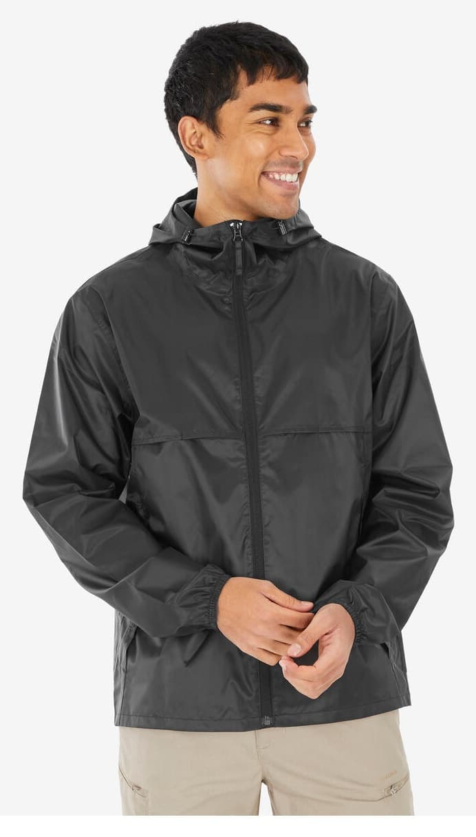بارانی مردانه Decathlon Quechua فضای باز مشکی Raincut بارانی مردانه Decathlon Quechua فضای باز مشکی Raincut