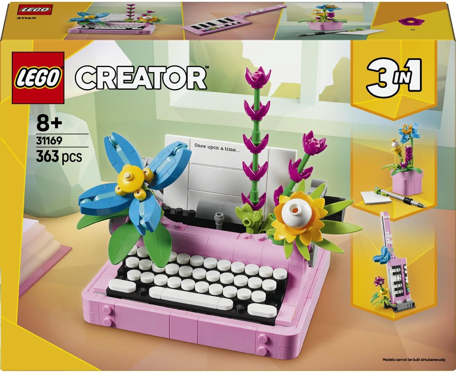 لگو Creator 3 در 1 ماشین تحریر گلدار مدل 31169 لگو Creator 3 در 1 ماشین تحریر گلدار مدل 31169