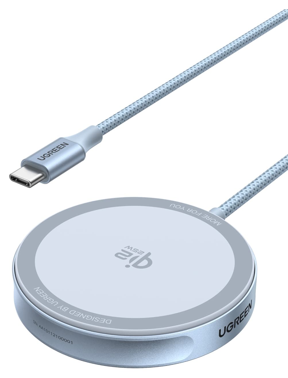 پد شارژ بیسیم مغناطیسی Ugreen MagFlow 25W سازگار MagSafe Qi2 مدل 55959 پد شارژ بیسیم مغناطیسی Ugreen MagFlow 25W سازگار MagSafe Qi2 مدل 55959