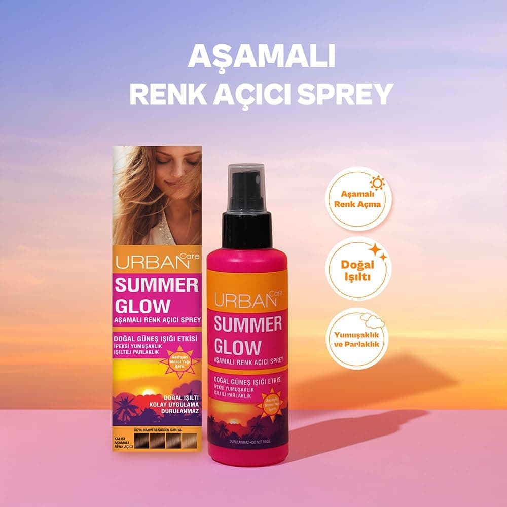 اسپری روشنکننده تدریجی مو Urban Care Summer Glow 150 ml وگان اسپری روشنکننده تدریجی مو Urban Care Summer Glow 150 ml وگان