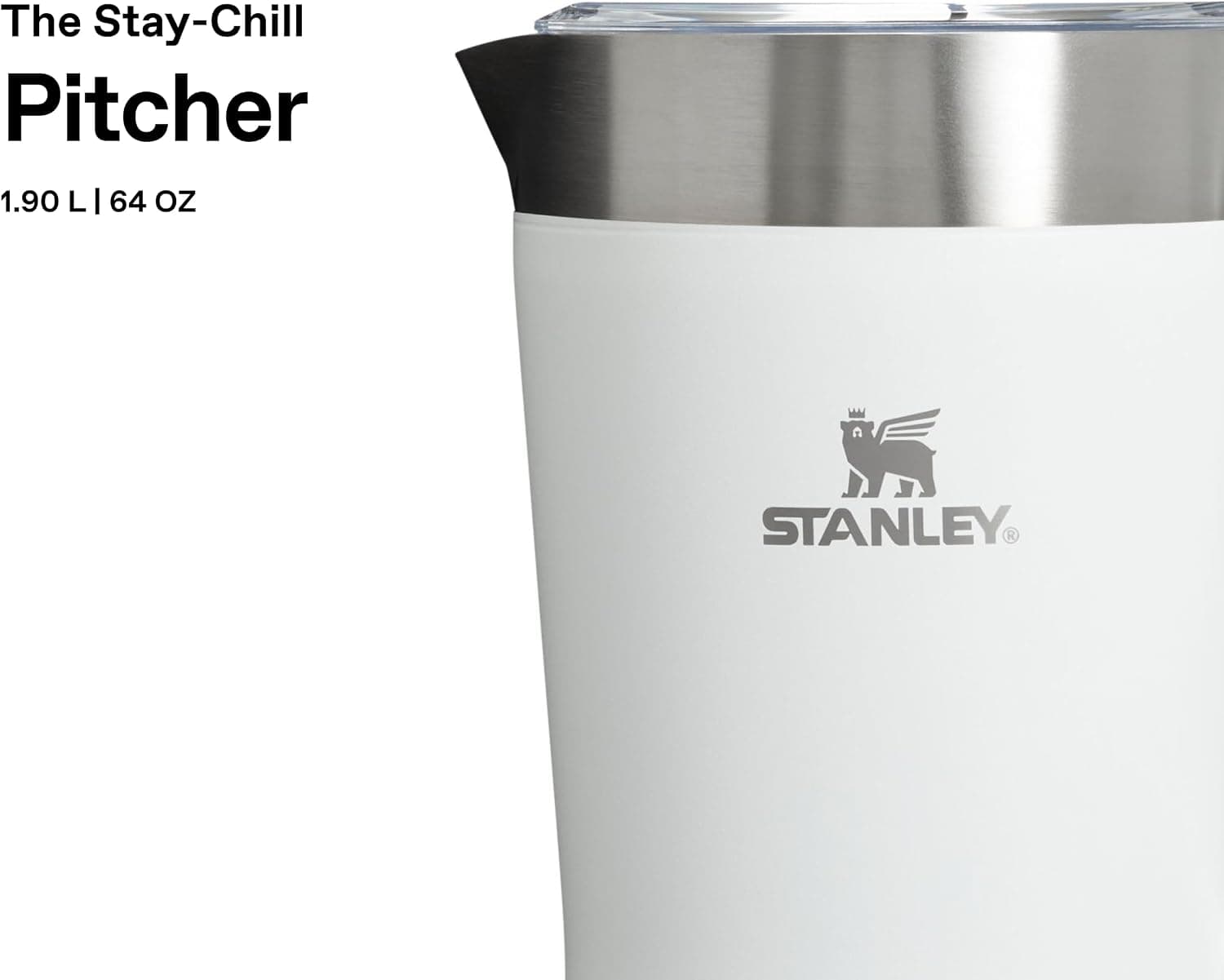 پارچ Stanley استیل ضدزنگ 1.9 لیتری مدل Stay Chill سفید پارچ Stanley استیل ضدزنگ 1.9 لیتری مدل Stay Chill سفید