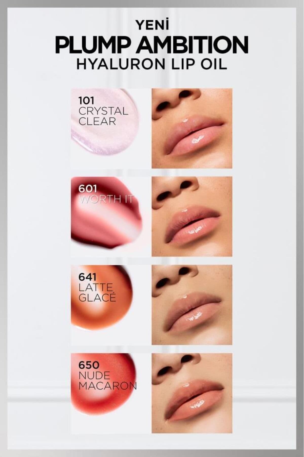 روغن لب L'Oreal Paris Plump Ambition Hyaluron Lip Oil مغذی و مرطوبکننده مدل 601 Wort It روغن لب L'Oreal Paris Plump Ambition Hyaluron Lip Oil مغذی و مرطوبکننده مدل 601 Wort It