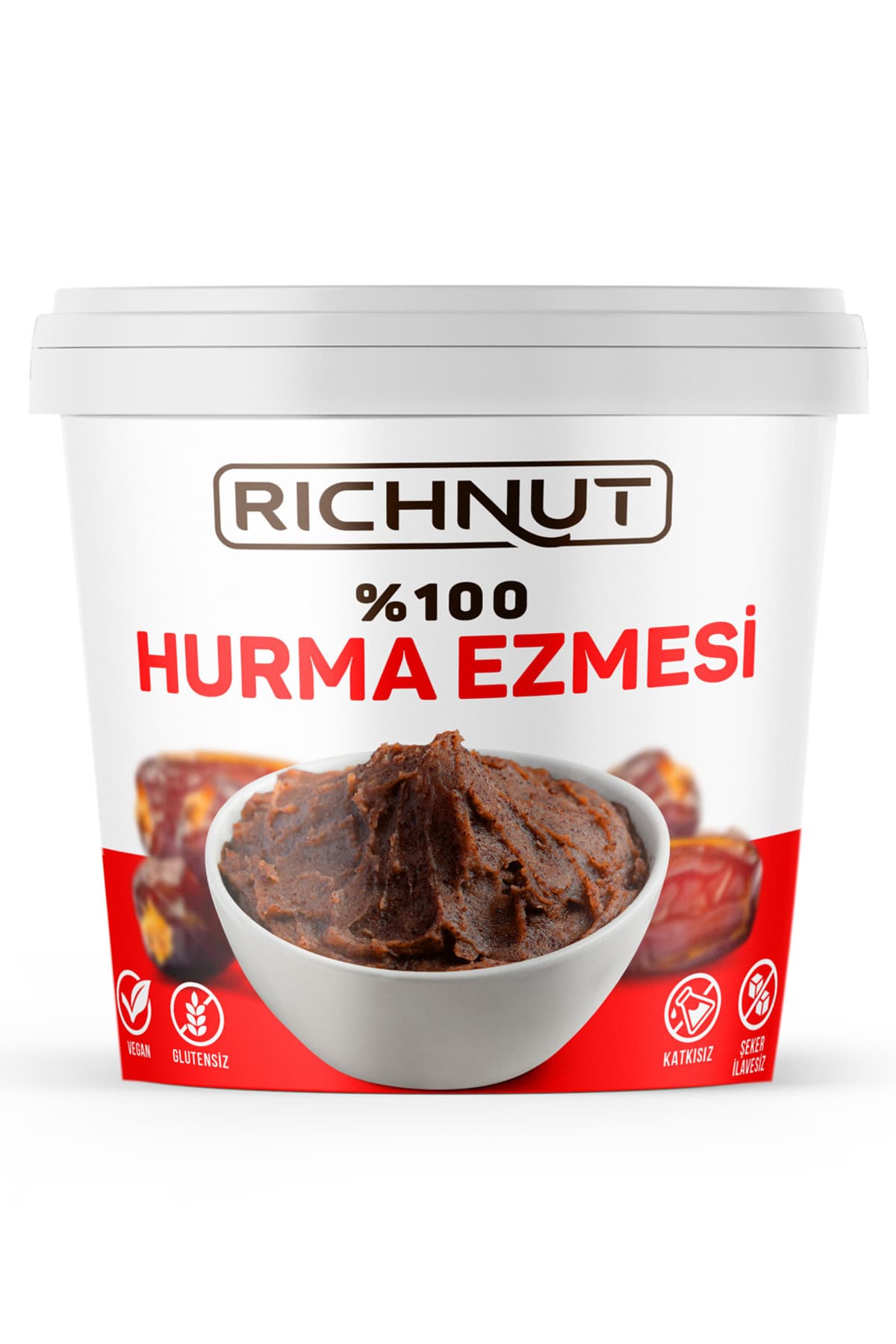خمیر خرمای طبیعی RİCHNUT بدون افزودنی، پوره 100% خرما 1 Kg خمیر خرمای طبیعی RİCHNUT بدون افزودنی، پوره 100% خرما 1 Kg