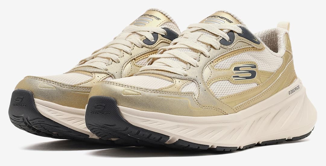 کفش ورزشی زنانه Skechers EDGERIDE طبیعی/طلایی مدل 150494 NTGD کفش ورزشی زنانه Skechers EDGERIDE طبیعی/طلایی مدل 150494 NTGD