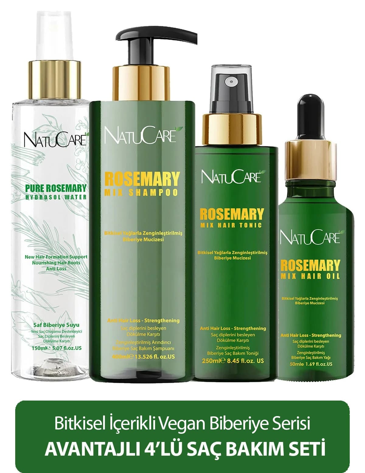 ست مراقبت از مو NatuCare مدل Biberiye Mucizesi 4 عددی ضدریزش ست مراقبت از مو NatuCare مدل Biberiye Mucizesi 4 عددی ضدریزش
