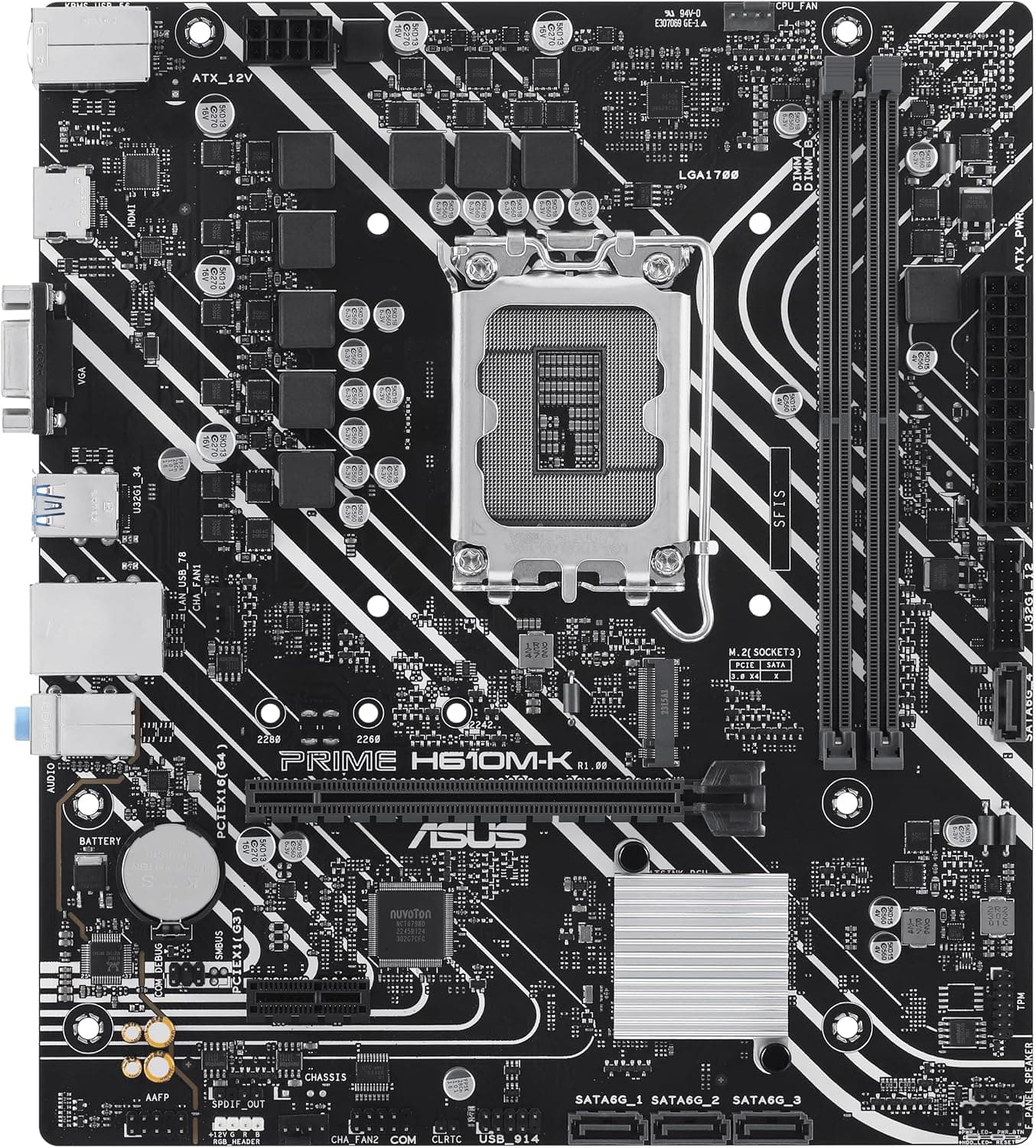 مادربرد ASUS PRIME H610M-K سوکت Intel LGA1700 فرم فاکتور mATX مادربرد ASUS PRIME H610M-K سوکت Intel LGA1700 فرم فاکتور mATX