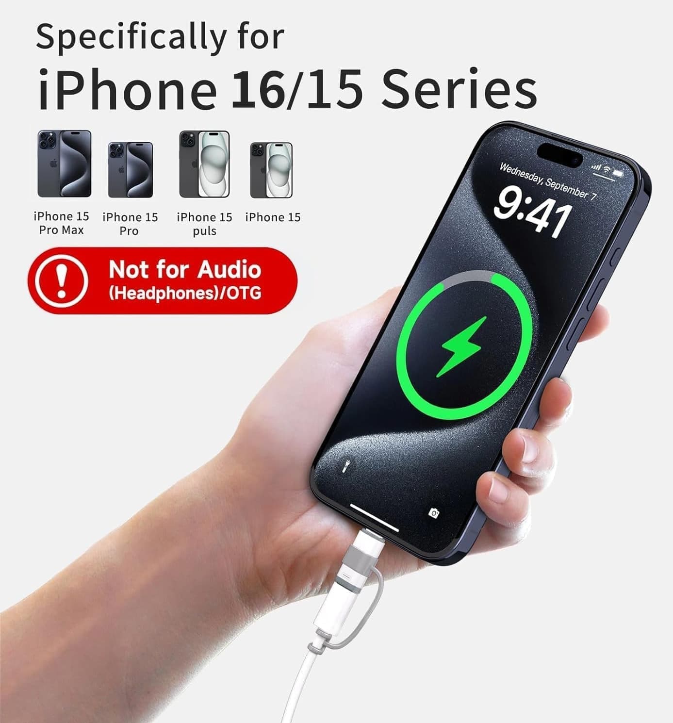 مبدل 2 عددی Lightning به USB C برای iPhone 15/16/16 Pro Max/Plus و Samsung S24 برند ZVGMOOE انتقال شارژ و داده مبدل 2 عددی Lightning به USB C برای iPhone 15/16/16 Pro Max/Plus و Samsung S24 برند ZVGMOOE انتقال شارژ و داده