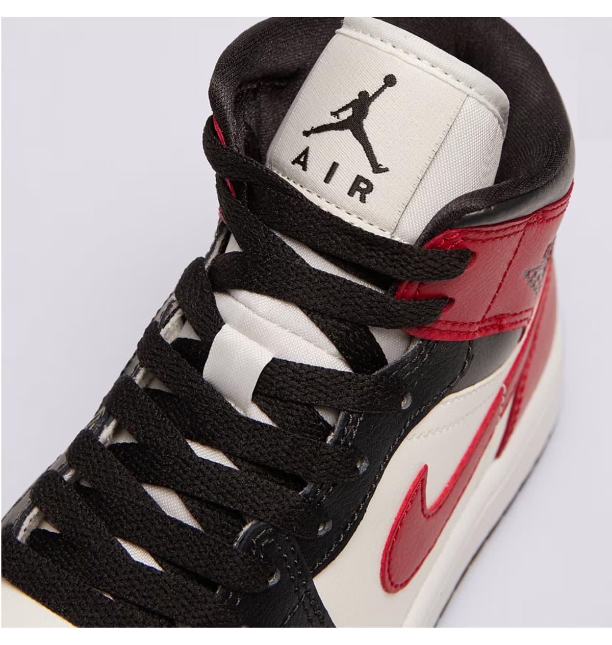 کفش ورزشی Nike Air Jordan 1 Mid Bred Toe (W) کفش ورزشی Nike Air Jordan 1 Mid Bred Toe (W)