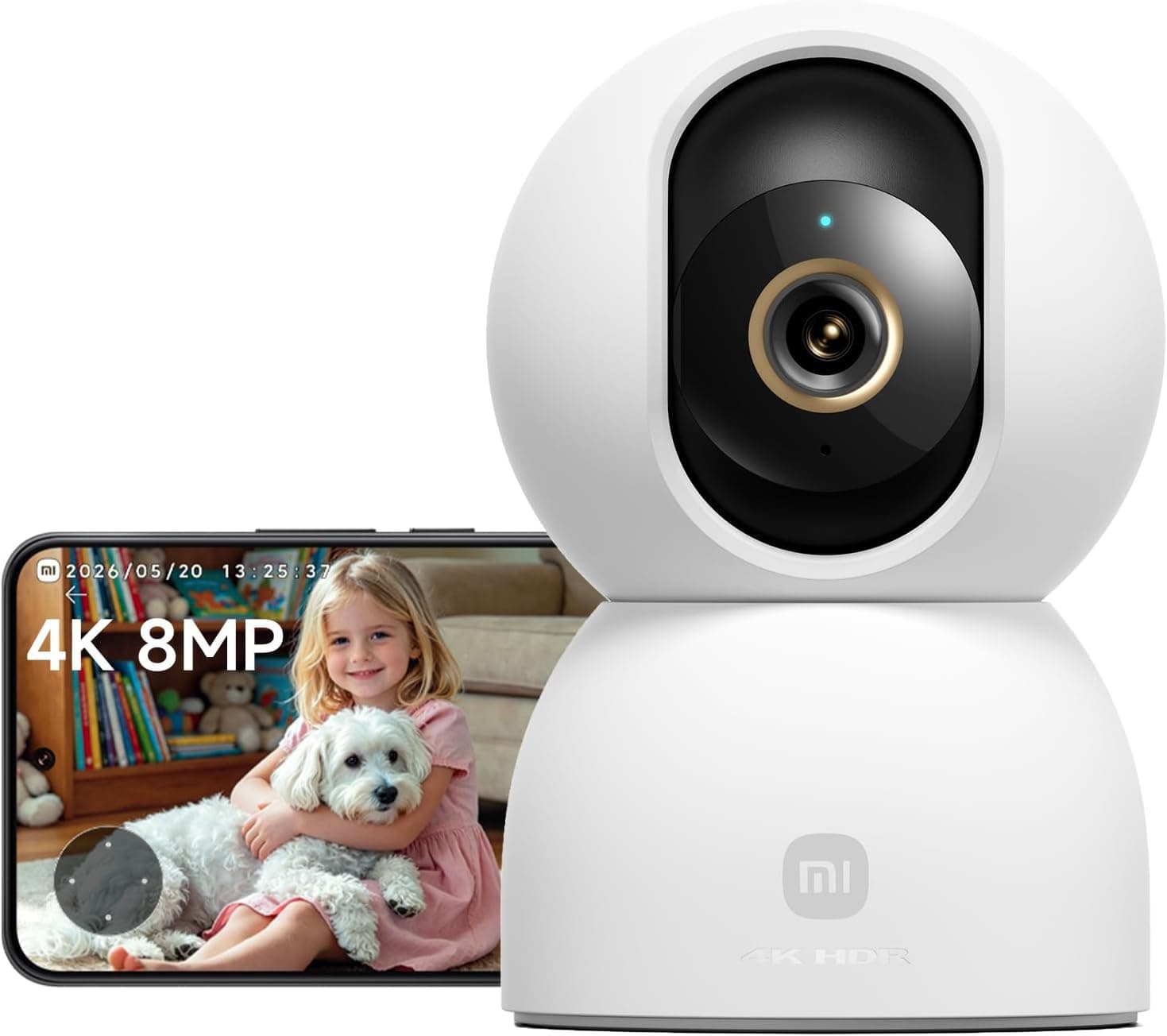 دوربین امنیتی داخلی Xiaomi چرخشی 4K 8MP با WiFi مدل C701 دوربین امنیتی داخلی Xiaomi چرخشی 4K 8MP با WiFi مدل C701