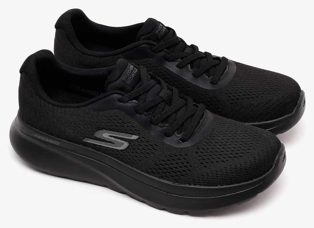 کفش پیادهروی مردانه Skechers Go Walk Arch Fit N-Joy سیاه مدل 217087TK BBK کفش پیادهروی مردانه Skechers Go Walk Arch Fit N-Joy سیاه مدل 217087TK BBK