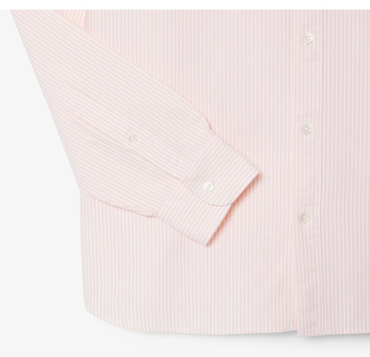 پیراهن مردانه Lacoste فیت معمولی راهراه صورتی پیراهن مردانه Lacoste فیت معمولی راهراه صورتی