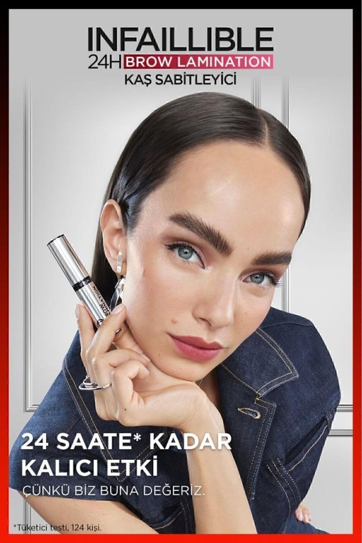 ژل ثابتکننده ابرو L'Oreal Paris Infaillible 24H Brow Lamination شفاف ژل ثابتکننده ابرو L'Oreal Paris Infaillible 24H Brow Lamination شفاف
