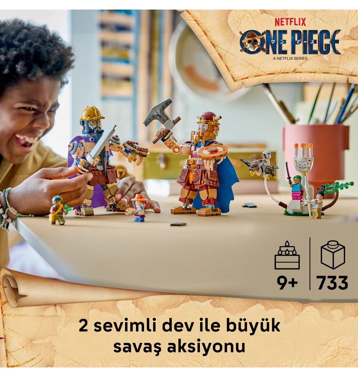 لگو ONE PIECE Dorry vs. Brogy Little Garden مدل 75644 با 733P لگو ONE PIECE Dorry vs. Brogy Little Garden مدل 75644 با 733P