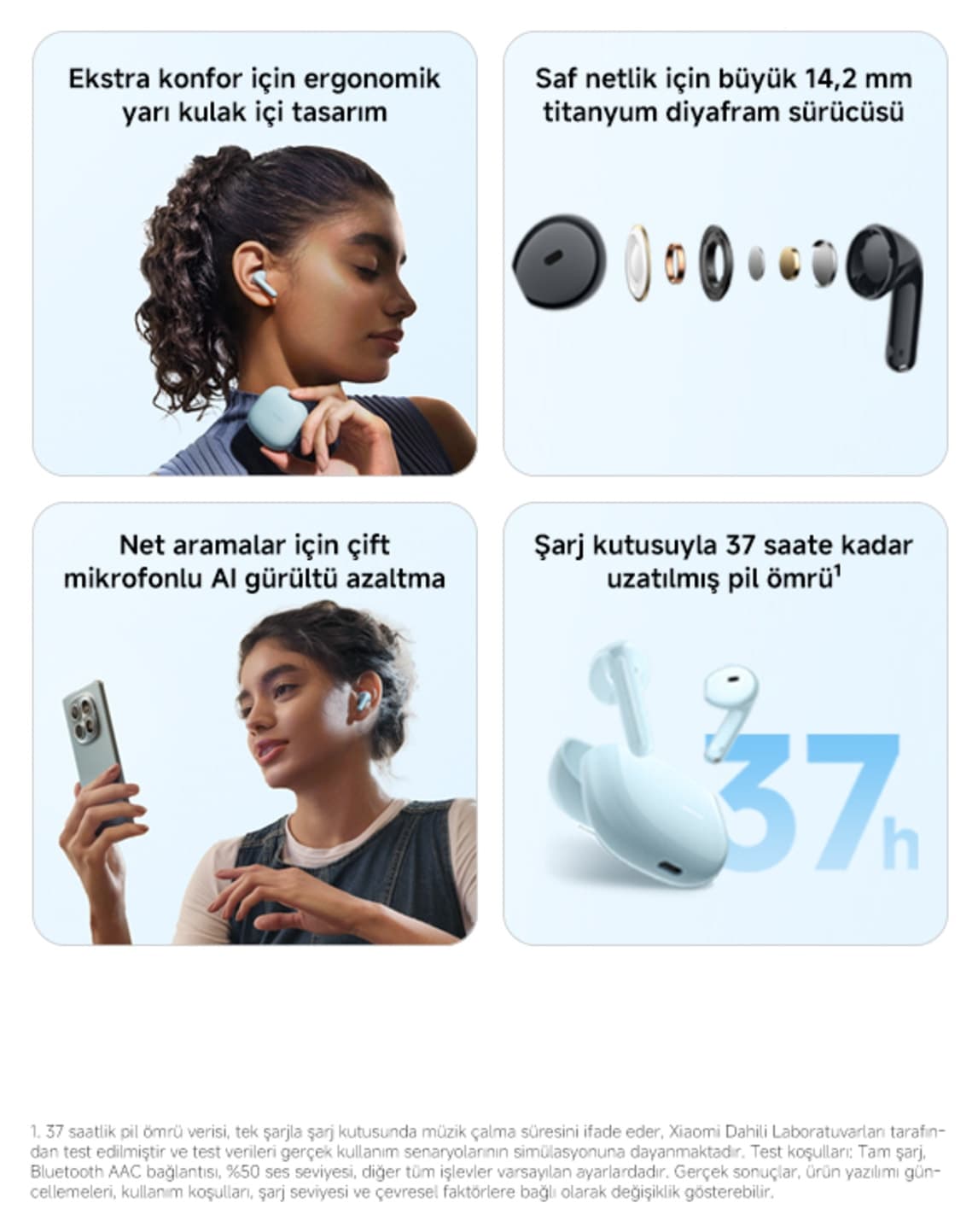هدفون بلوتوث سفید Xiaomi مدل REDMI Buds 8 Active هدفون بلوتوث سفید Xiaomi مدل REDMI Buds 8 Active