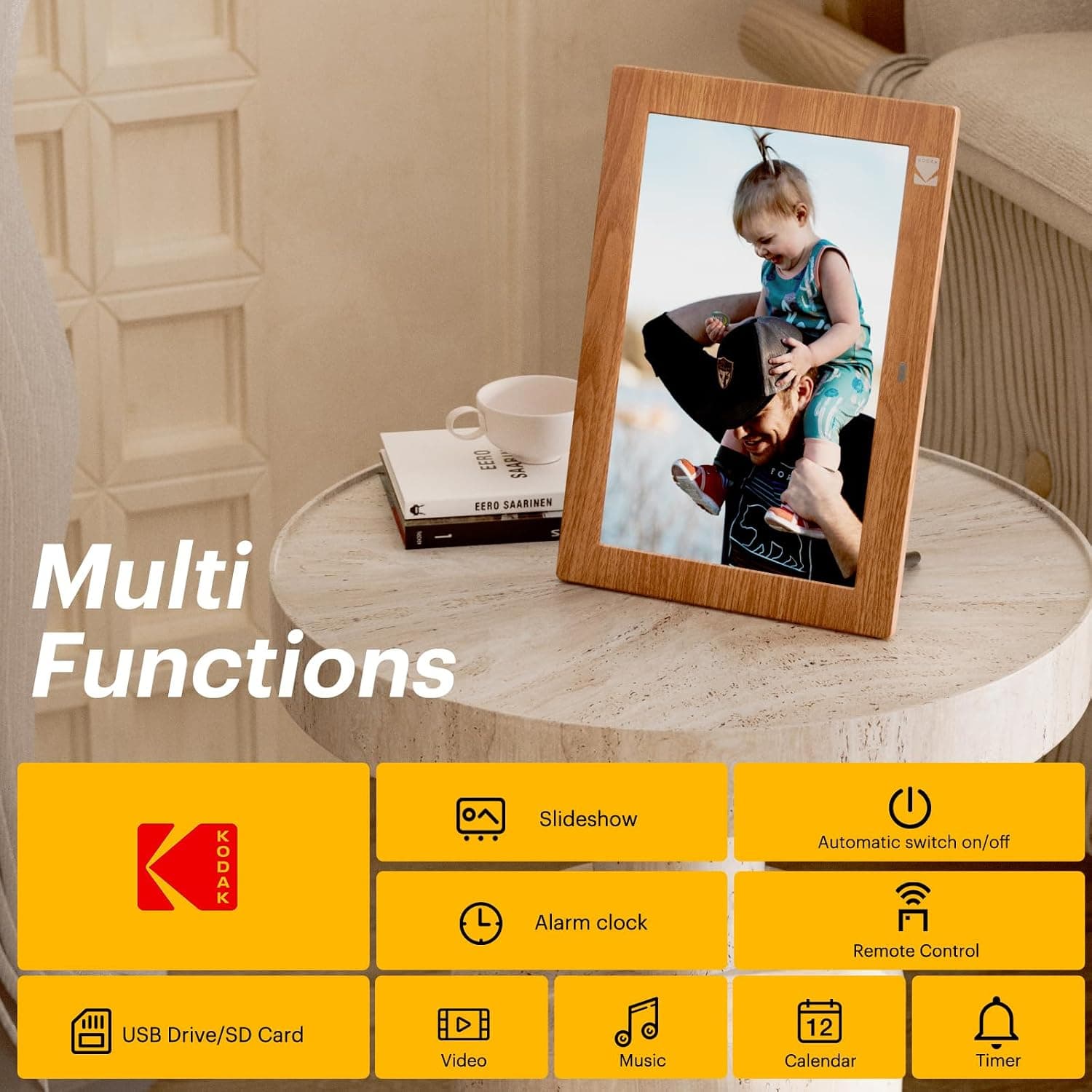 قاب عکس دیجیتال KODAK 10 اینچی بیسیم کنترلدار HD IPS قاب عکس دیجیتال KODAK 10 اینچی بیسیم کنترلدار HD IPS