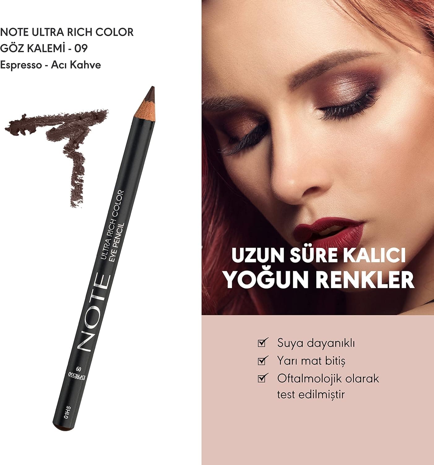 مداد چشم Note Cosmetics مدل Ultra Rich Color شماره 09 با رنگ اسپرسو مداد چشم Note Cosmetics مدل Ultra Rich Color شماره 09 با رنگ اسپرسو