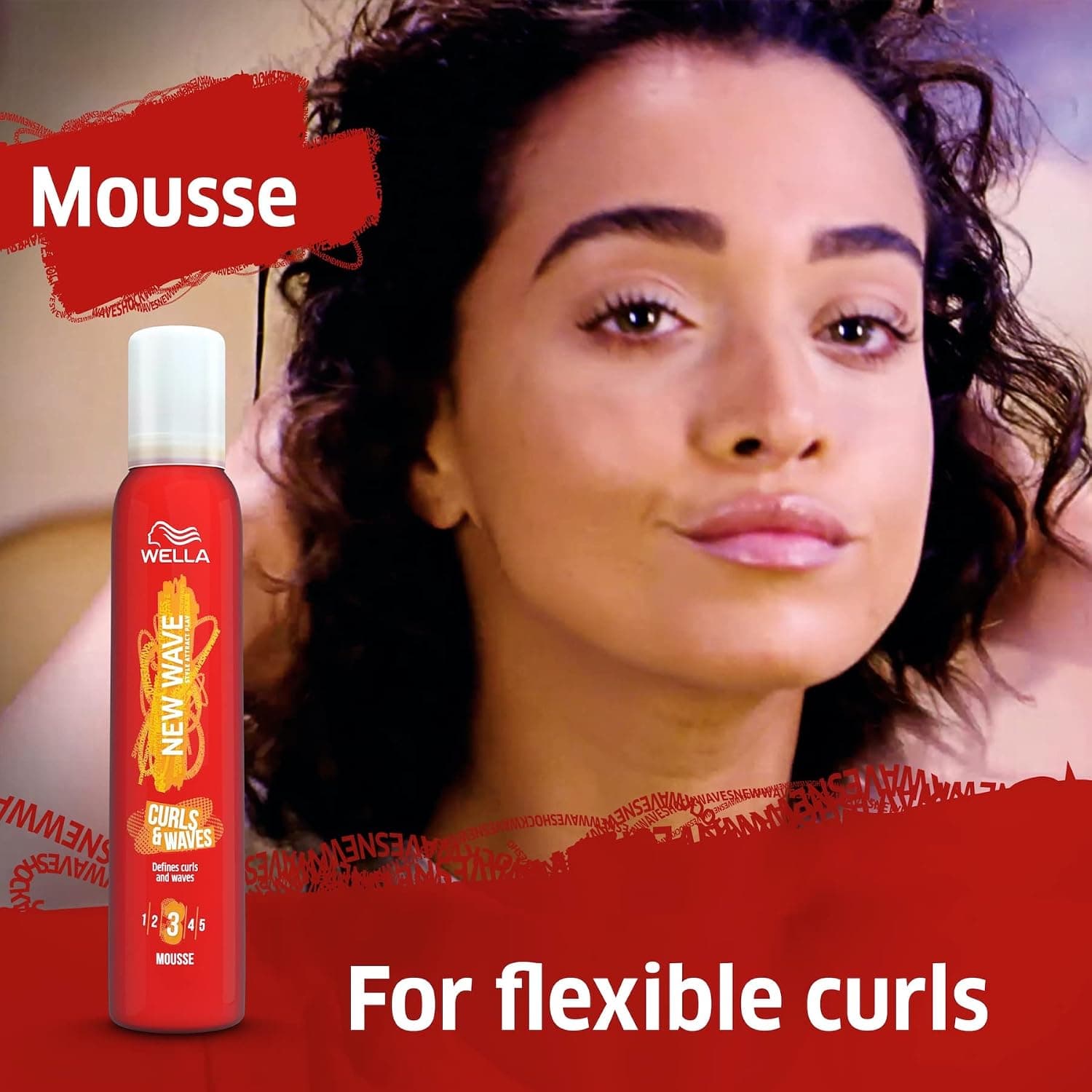 موس حالتدهنده مو Wella New Wave Curls & Waves با ماندگاری 24 ساعته، ضد وز و محافظ UV، 200ml موس حالتدهنده مو Wella New Wave Curls & Waves با ماندگاری 24 ساعته، ضد وز و محافظ UV، 200ml