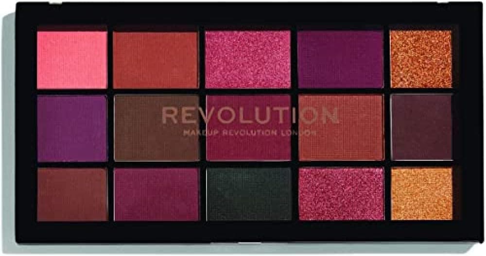 پالت سایه چشم Revolution Beauty London مدل Reloaded ۱۵ رنگ مات و شیمری 16.5g پالت سایه چشم Revolution Beauty London مدل Reloaded ۱۵ رنگ مات و شیمری 16.5g