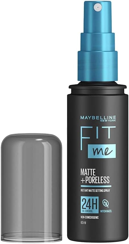 اسپری فیکس Maybelline کنترل چربی 24H Fit Me Matte + Poreless 60 ml اسپری فیکس Maybelline کنترل چربی 24H Fit Me Matte + Poreless 60 ml