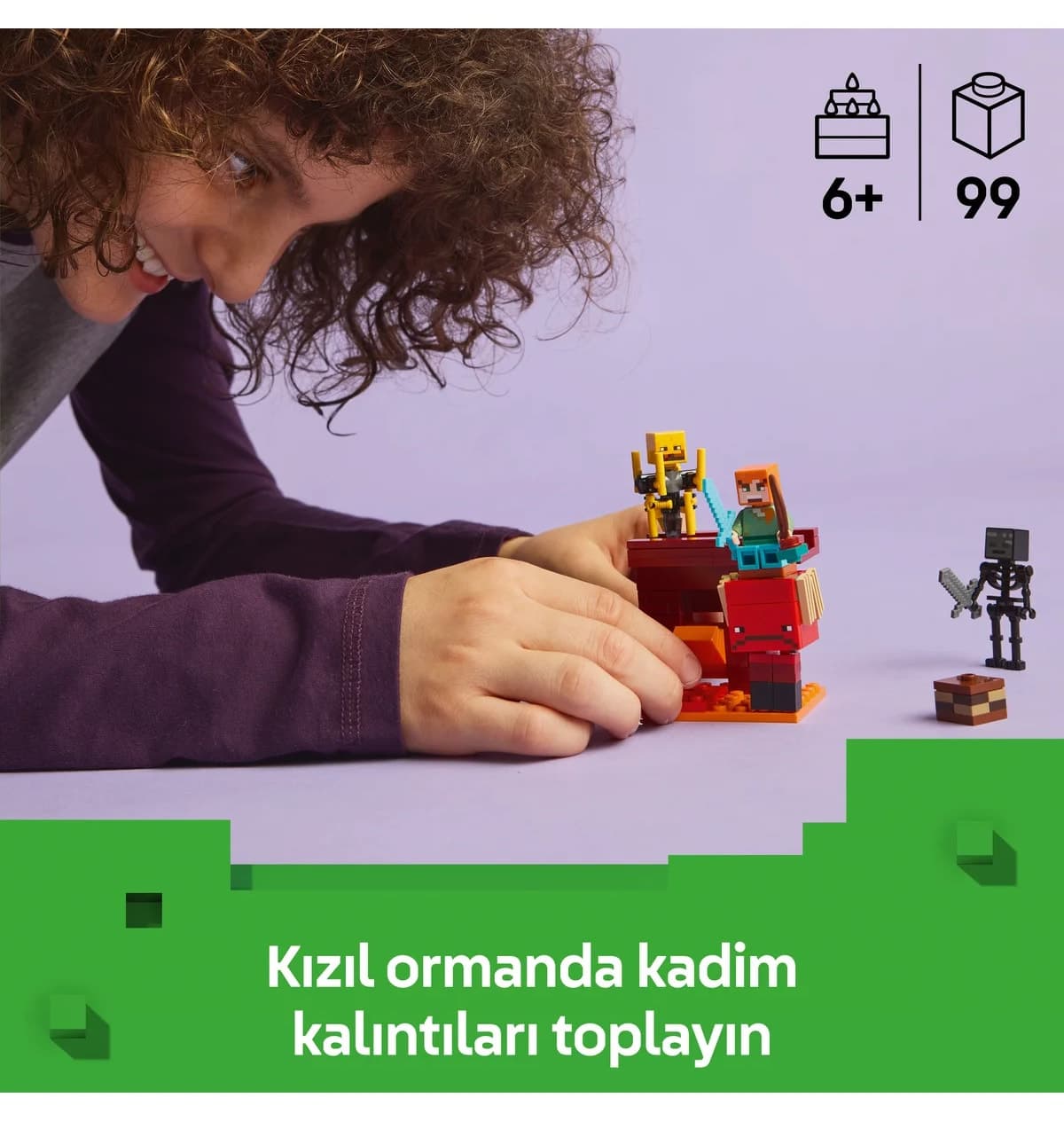 لگو Minecraft مدل 21266، نبرد گدازهای ندر، 99 قطعه، مناسب بالای 6 سال لگو Minecraft مدل 21266، نبرد گدازهای ندر، 99 قطعه، مناسب بالای 6 سال