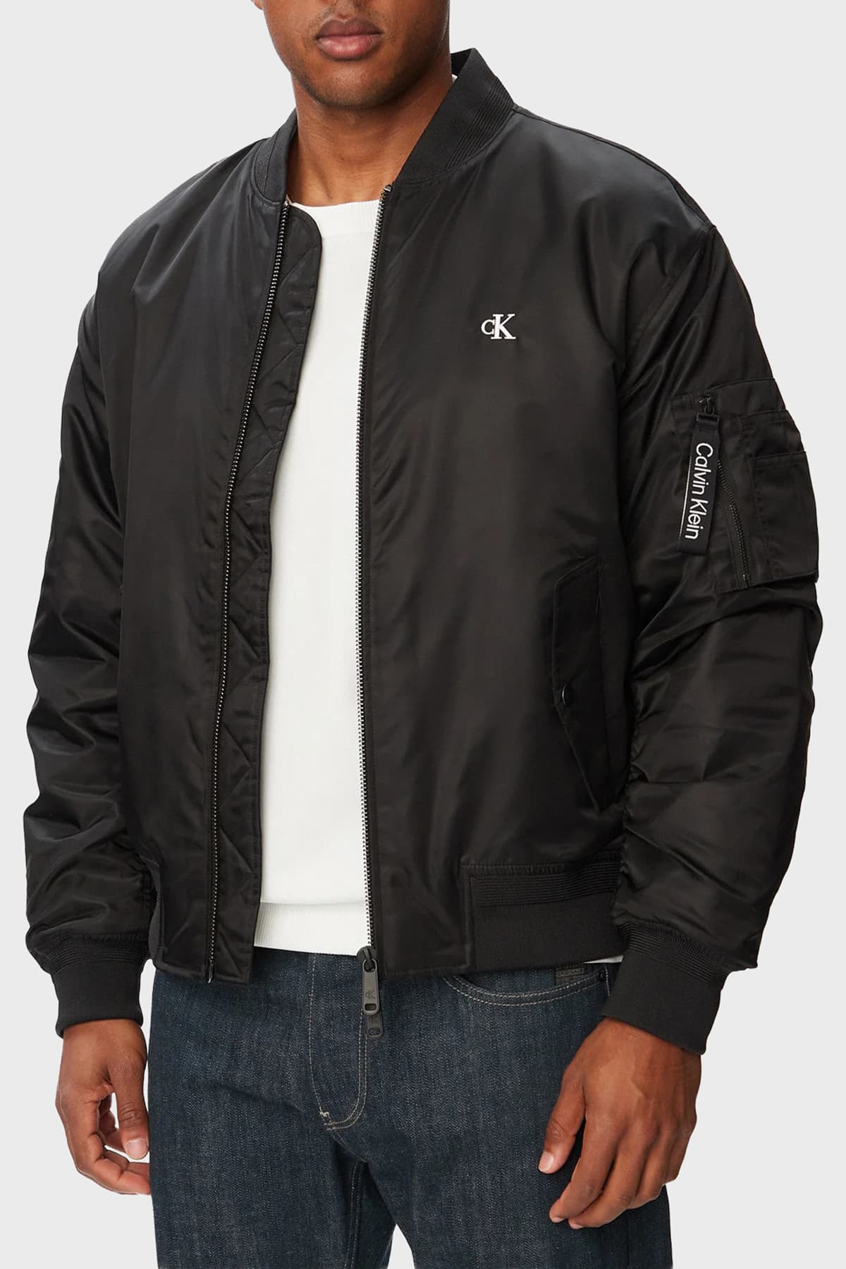 کاپشن مردانه Calvin Klein دافع آب فیت ریلکس یقه کالج مدل LV04RG505GUB1 کاپشن مردانه Calvin Klein دافع آب فیت ریلکس یقه کالج مدل LV04RG505GUB1