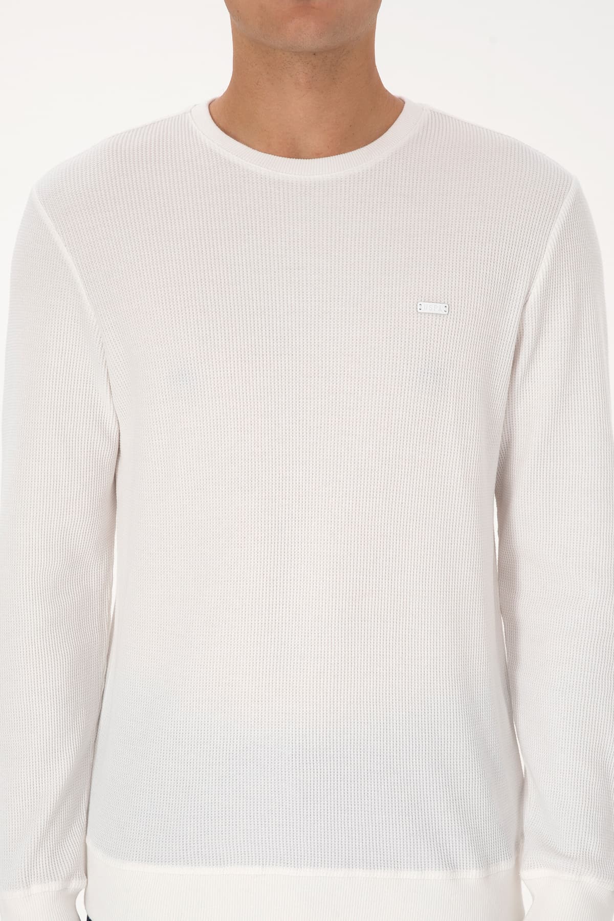 سویشرت مردانه U.S. Polo Assn. یقه گرد فیت معمولی سفید مدل 50316390-VR184 سویشرت مردانه U.S. Polo Assn. یقه گرد فیت معمولی سفید مدل 50316390-VR184