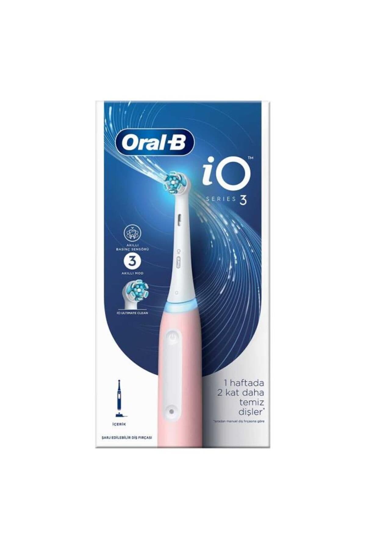 مسواک برقی شارژی Oral-B صورتی مدل iO 3 مسواک برقی شارژی Oral-B صورتی مدل iO 3