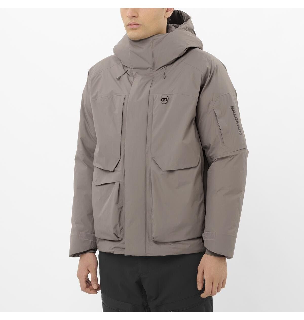 کاپشن یونیسکس Salomon پردار ضدآب OUTLIFE مدل Montu آهنی LC2642400 کاپشن یونیسکس Salomon پردار ضدآب OUTLIFE مدل Montu آهنی LC2642400