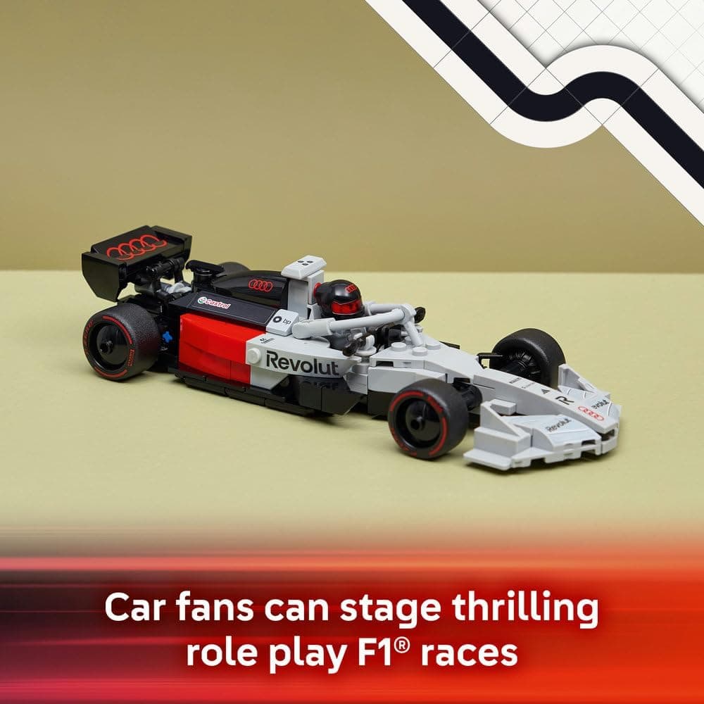 لگو Speed Champions Audi Revolut F1 Team R26 ماشین مسابقه مدل 77259 لگو Speed Champions Audi Revolut F1 Team R26 ماشین مسابقه مدل 77259