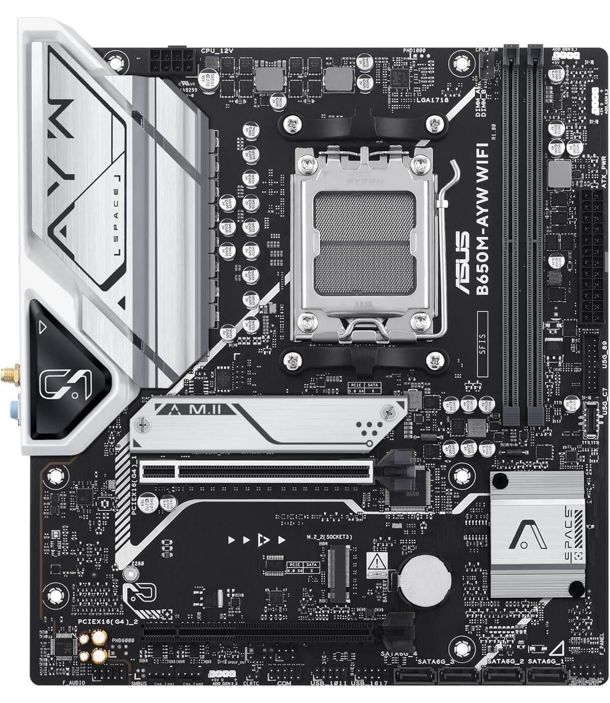مادربرد ASUS مدل B650M-AYW با وایفای AMD B650 Micro-ATX و DDR5 مادربرد ASUS مدل B650M-AYW با وایفای AMD B650 Micro-ATX و DDR5