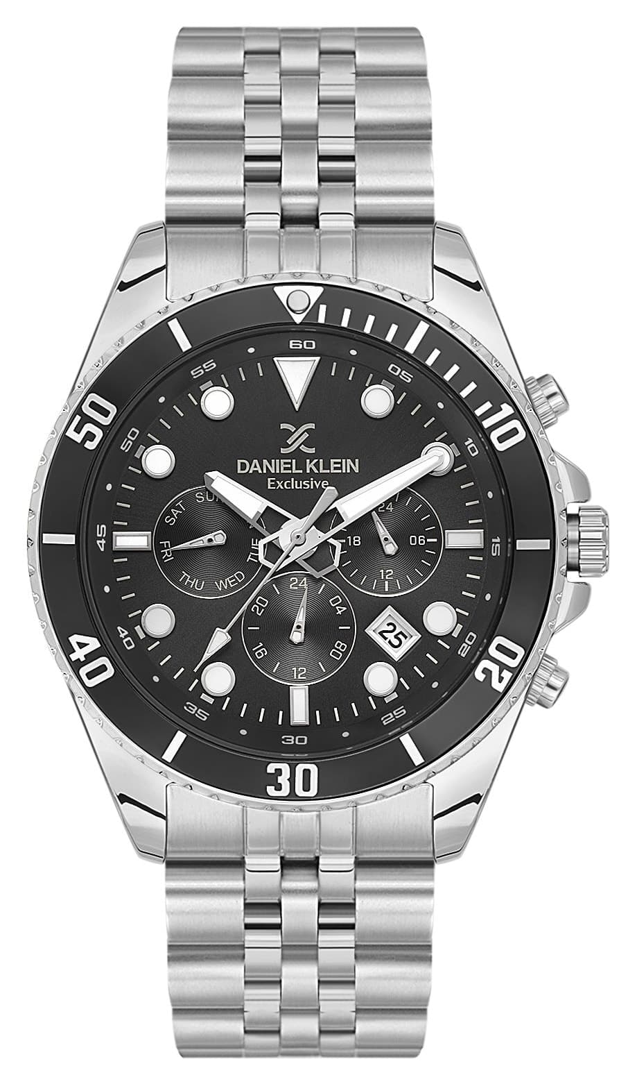ساعت مچی مردانه Daniel Klein صفحه مشکی بند خاکستری قابل تنظیم 45mm ساعت مچی مردانه Daniel Klein صفحه مشکی بند خاکستری قابل تنظیم 45mm
