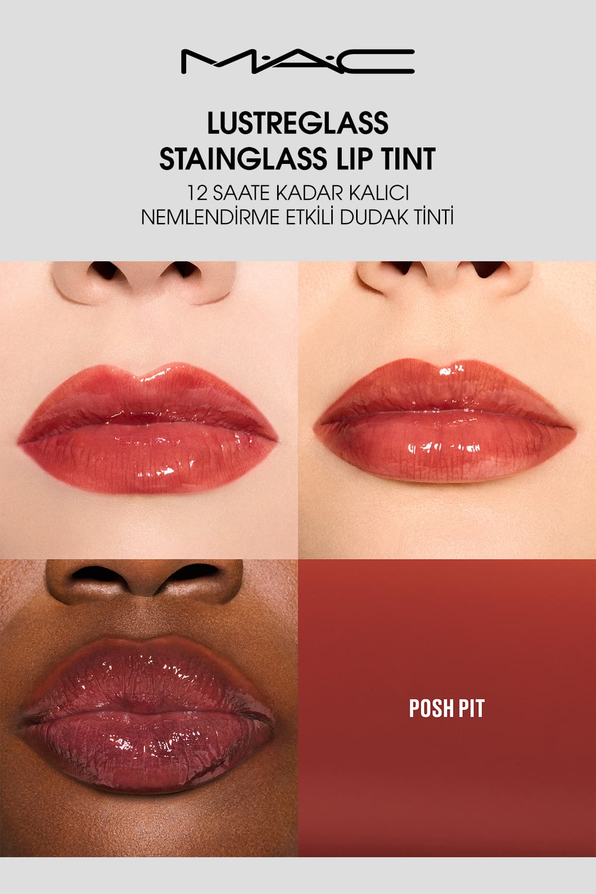 تینت لب Mac Lustreglass StainGlass Posh Pit ماندگاری ۱۲ ساعته تینت لب Mac Lustreglass StainGlass Posh Pit ماندگاری ۱۲ ساعته