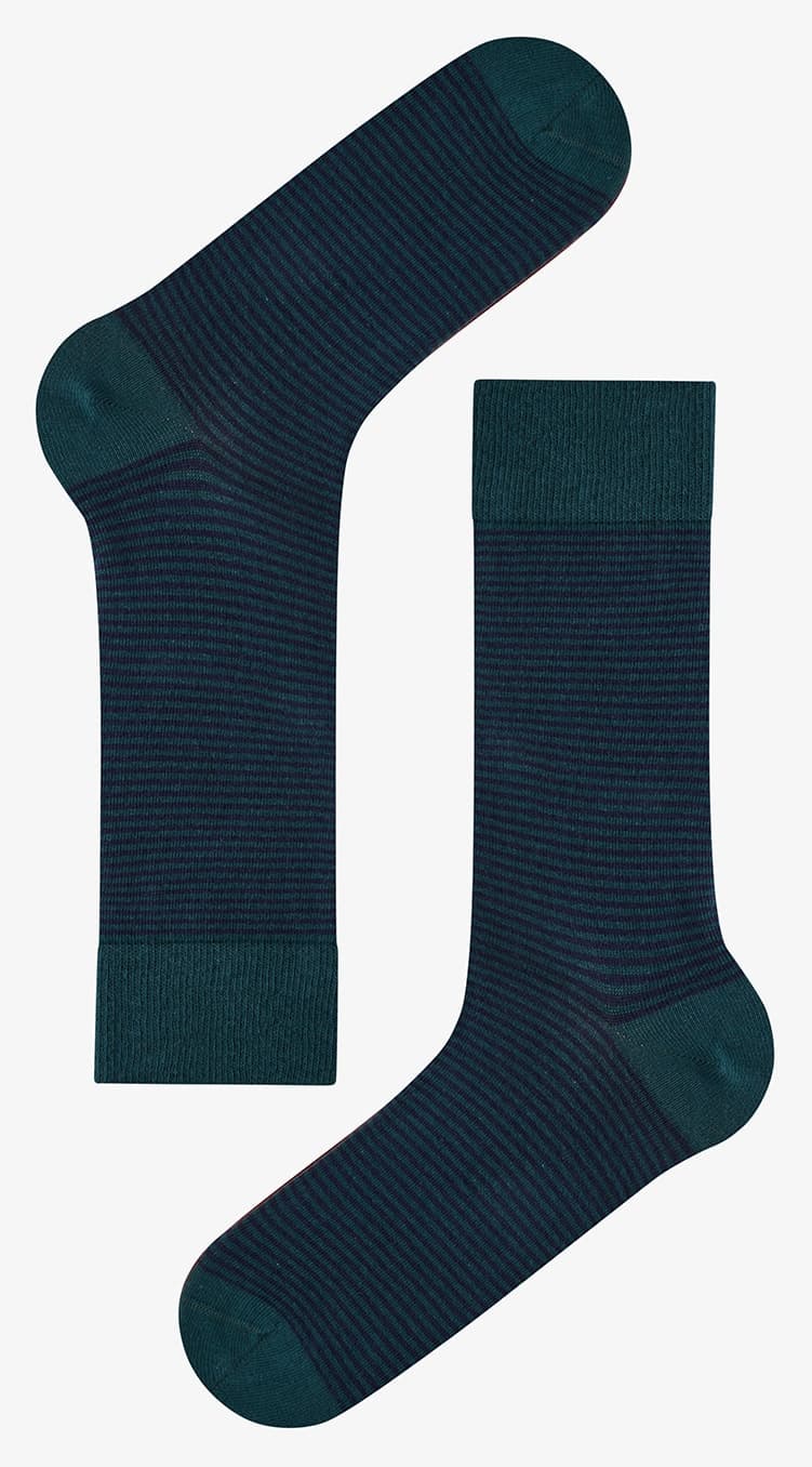 جوراب مردانه Penti سرمهای ملانژ Pinestripe نخی سوکت بسته 5 جفتی جوراب مردانه Penti سرمهای ملانژ Pinestripe نخی سوکت بسته 5 جفتی