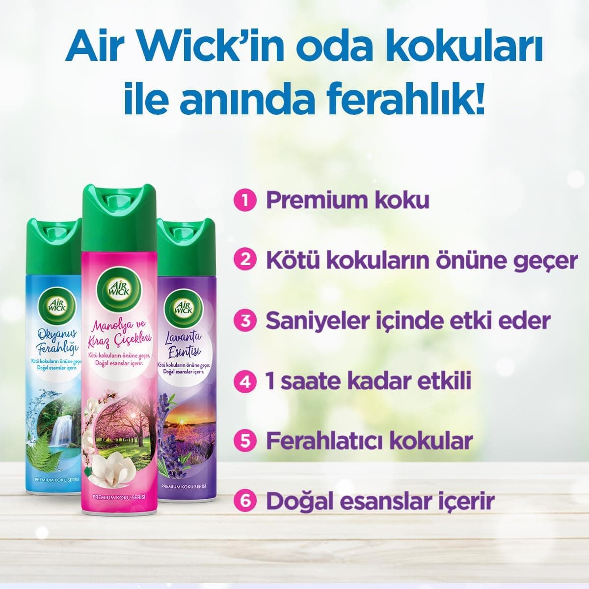 اسپری خوشبوکننده هوا Air Wick سری عطر طراوت اقیانوس 1 x 300 ml اسپری خوشبوکننده هوا Air Wick سری عطر طراوت اقیانوس 1 x 300 ml