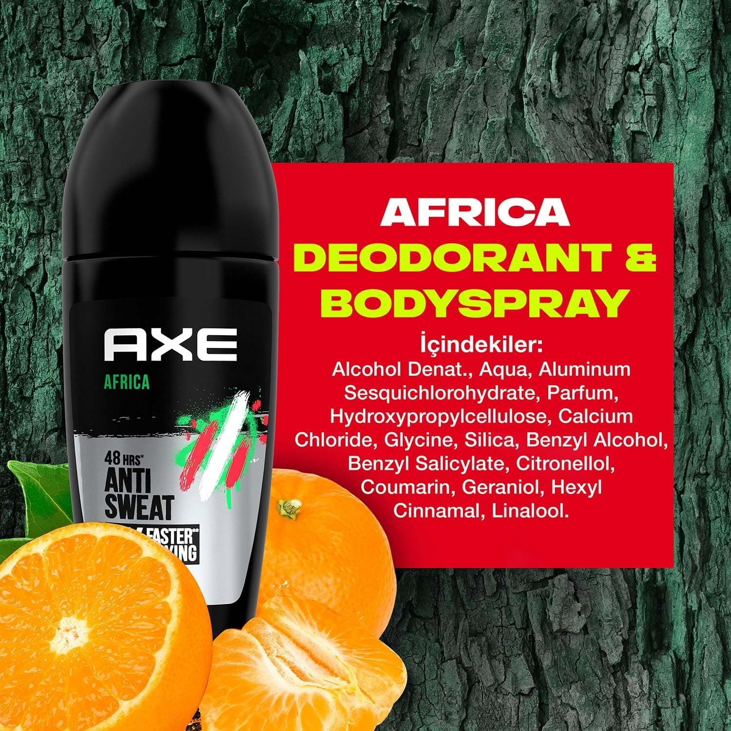دئودورانت رولآن مردانه AXE با رایحه Africa 48 ساعته 50 ml دئودورانت رولآن مردانه AXE با رایحه Africa 48 ساعته 50 ml
