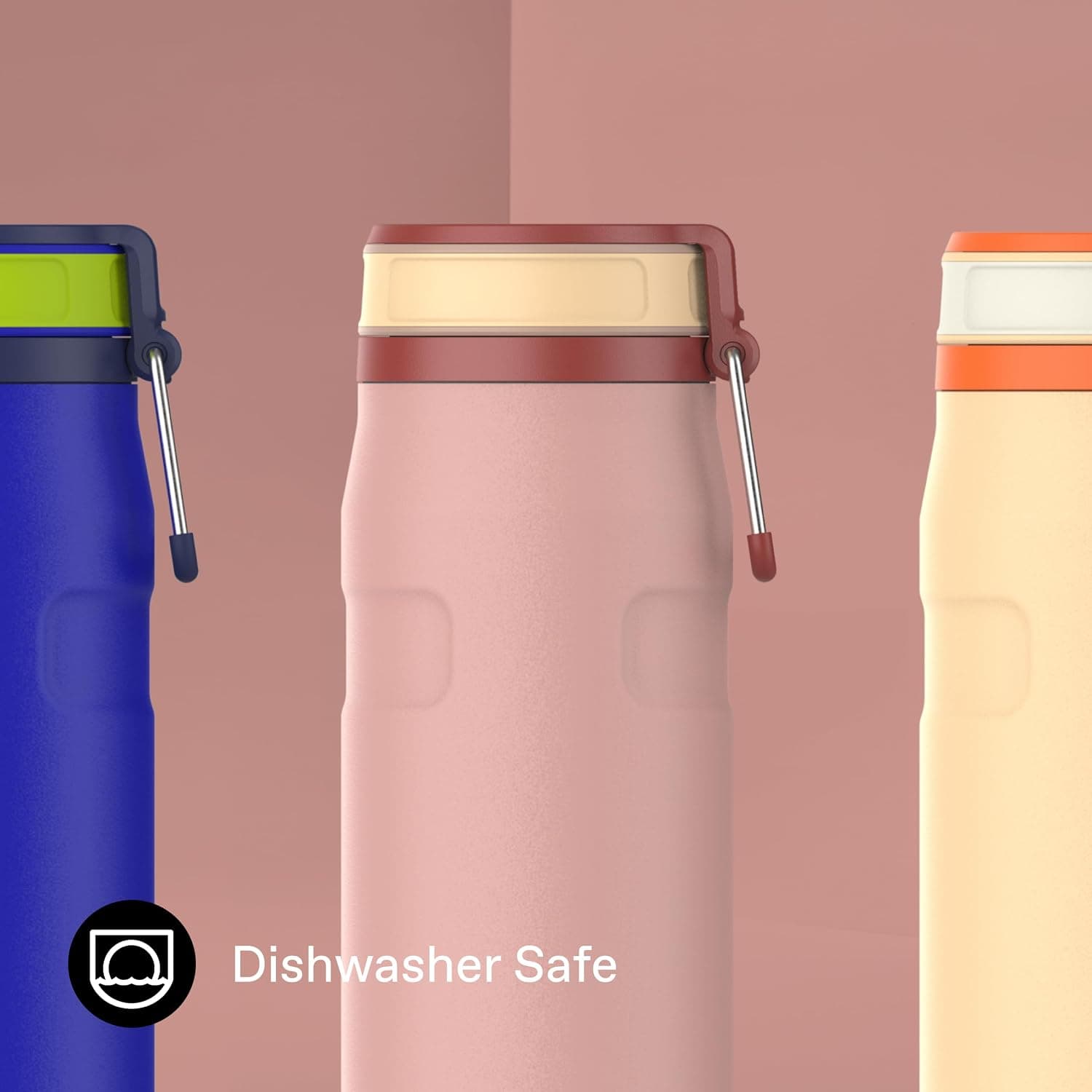 بطری آب عایقدار Stanley مدل The IceFlow Twist & Flip، استیل ضدزنگ، Peach Rose، 0.7 Litre بطری آب عایقدار Stanley مدل The IceFlow Twist & Flip، استیل ضدزنگ، Peach Rose، 0.7 Litre