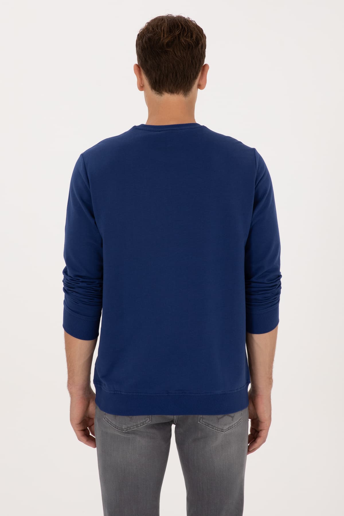 سوئیشرت مردانه U.S. Polo Assn. فیت معمولی یقه گرد نیلی نازک مدل 50313743-VR028 سوئیشرت مردانه U.S. Polo Assn. فیت معمولی یقه گرد نیلی نازک مدل 50313743-VR028