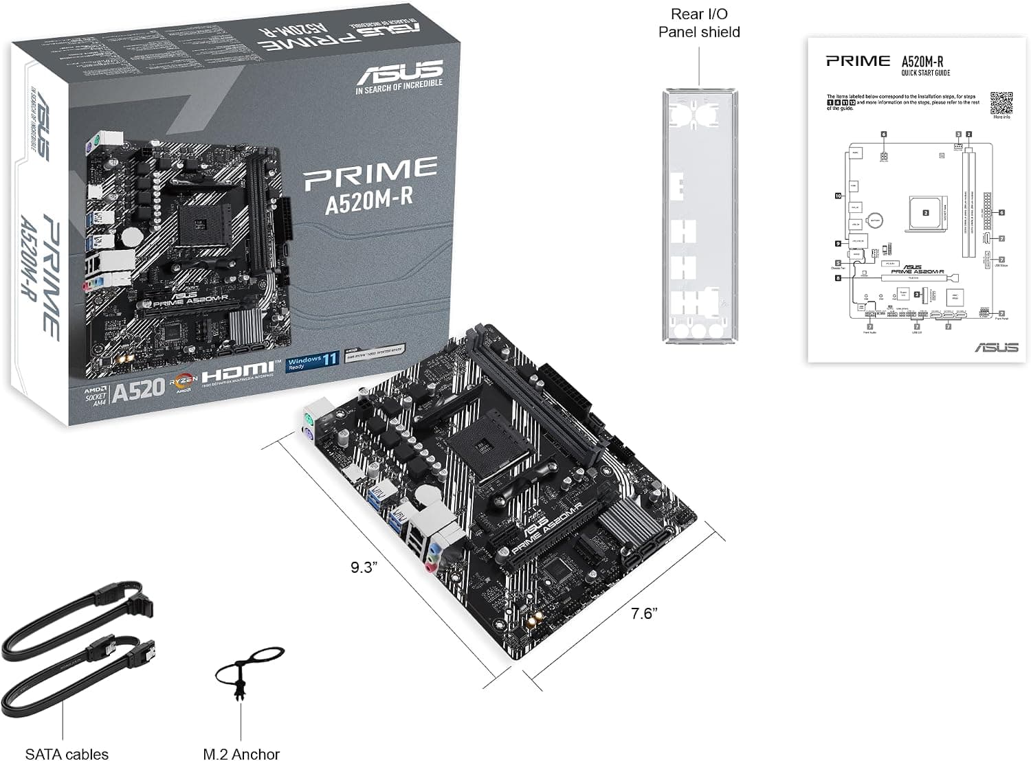 مادربرد ASUS Prime A520M-R با سوکت AMD AM4 و DDR4 5100MHz mATX مادربرد ASUS Prime A520M-R با سوکت AMD AM4 و DDR4 5100MHz mATX