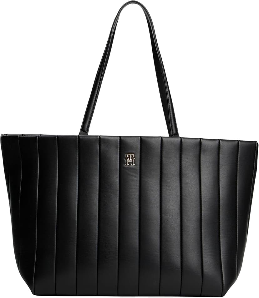 کیف توت زنانه Tommy Hilfiger Grace مشکی سایز استاندارد مدل AW0AW17670 کیف توت زنانه Tommy Hilfiger Grace مشکی سایز استاندارد مدل AW0AW17670