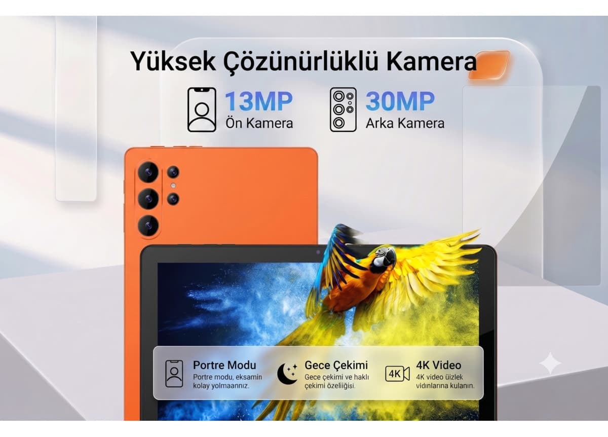 تبلت TARÇIN اندروید 13 با دو سیمکارت و باتری 8000mAh، همراه کیبورد و ماوس بیسیم و محافظ صفحه تبلت TARÇIN اندروید 13 با دو سیمکارت و باتری 8000mAh، همراه کیبورد و ماوس بیسیم و محافظ صفحه